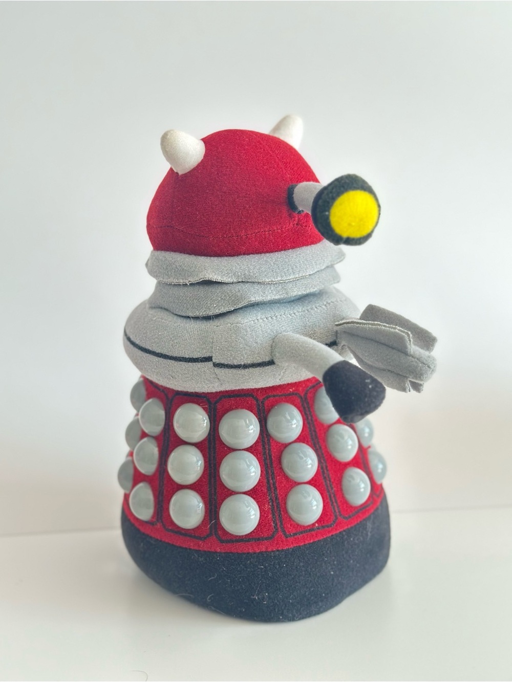 Doctor Who Dalek Figure 9" Plush Red Robot Sound TESTED WORKS 2009